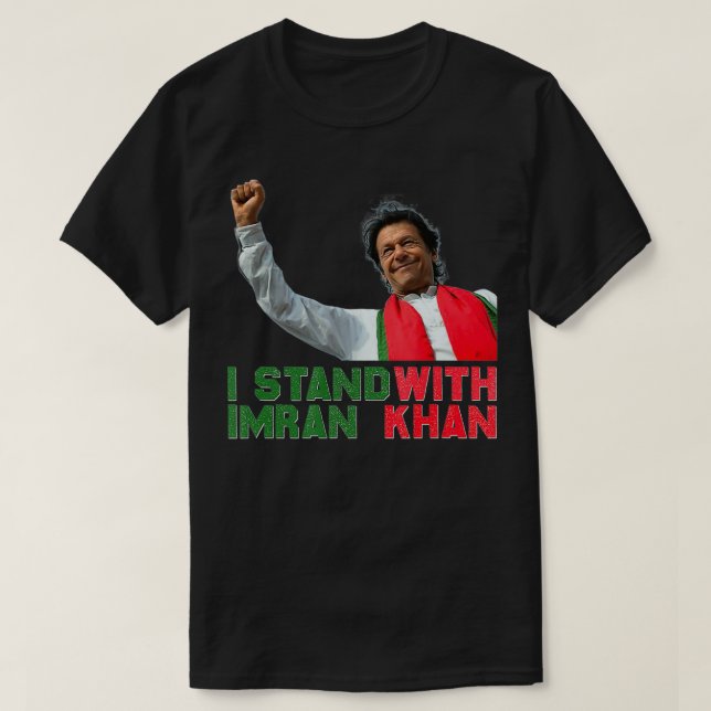 T-shirt Imran Khan Parti PTI du Pakistan pour la liberté (Design devant)