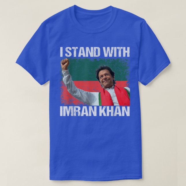 T-shirt Imran Khan PTI Party Pakistan Support Freedom Flag (Design devant)
