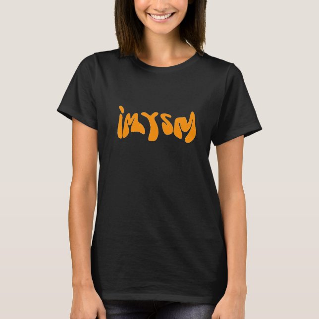 T-shirt Imsym Je Vous Manque Tellement Citer Mood Vibe (Devant)