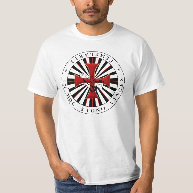 T-shirt In Hoc Signo Vinces Templarii 02 (Devant)