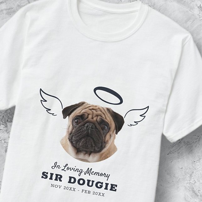 T-shirt In Love Mémoire Animaux Angel Wings Photo Memorial (Créateur téléchargé)