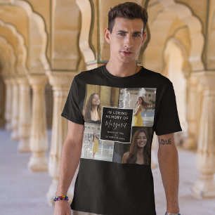 T-shirt In Love Memory Funeral Memorial 4 Photo Collage