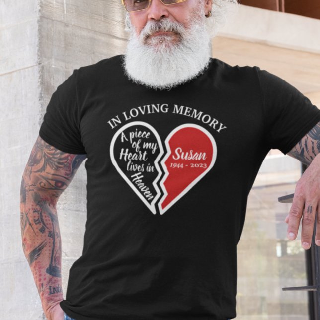 T-shirt In Love Memory Memorial Heart Personnalisé (Créateur téléchargé)