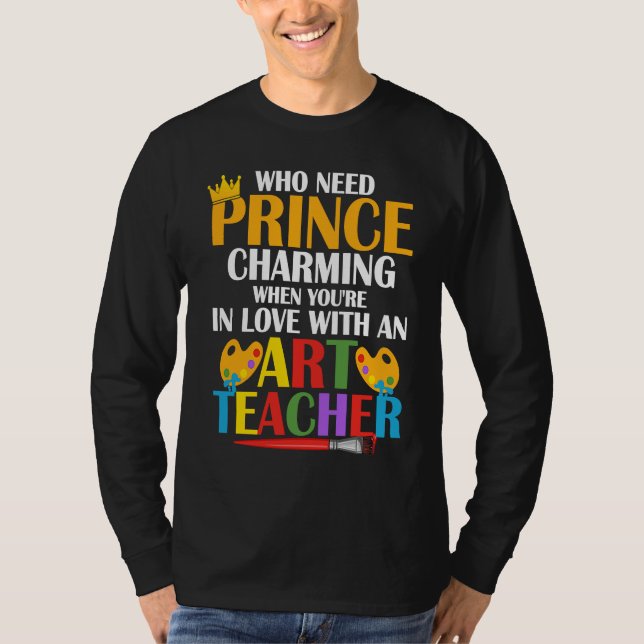 T-shirt In Love With An Teacher Artist Education (Devant)