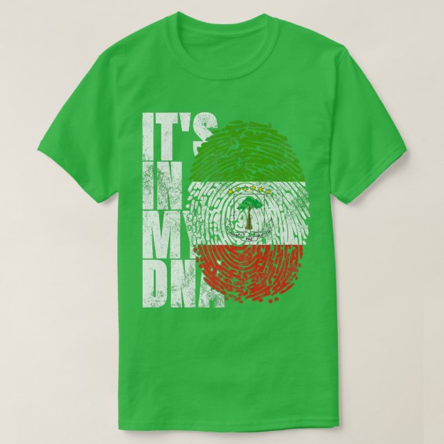 T-shirt In My DNA Equatorial Guinée Graphic Guinean (Design devant)