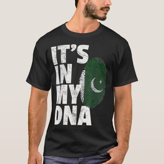 T-shirt In My DNA Pakistan Flag Pride National Countr (Devant)