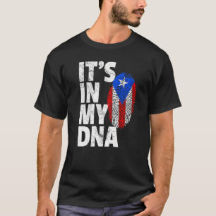 T-shirt In My Dna Puerto Rico Rican Flag Men Women