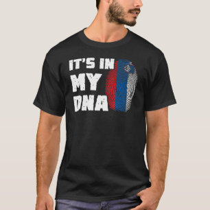 T-shirt In My DNA Slovenia Flag Doigts Men Women