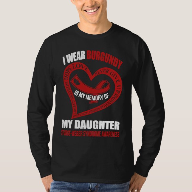 T-shirt In my memory of my daughter STURGE WEBER SYNDROME  (Devant)