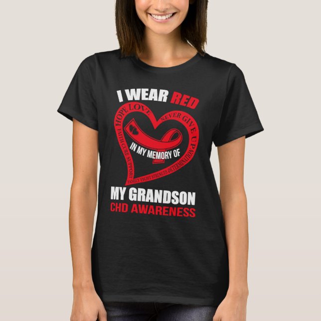 T-shirt In my memory of my grandson CHD AWARENESS (Devant)