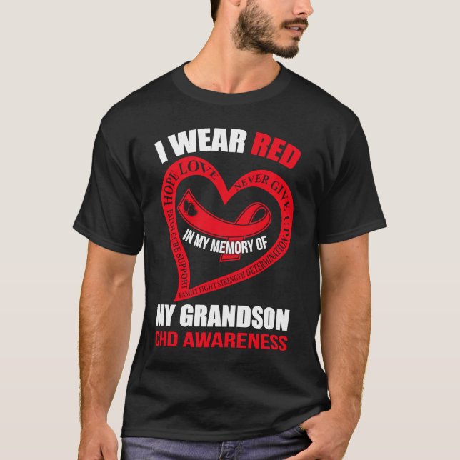 T-shirt In my memory of my grandson CHD AWARENESS (Devant)
