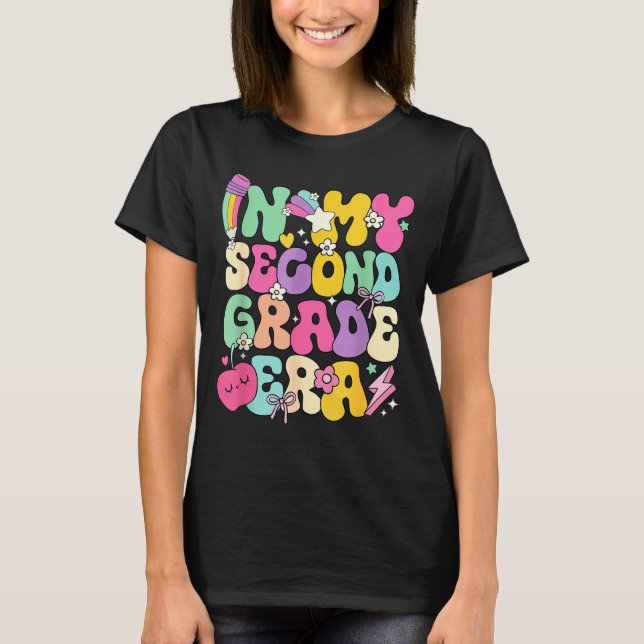 T-shirt In My Second Grade Era Teachers Women Back To Scho (Devant)