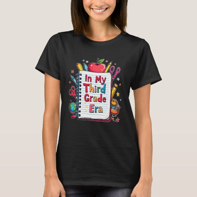 T-shirt in My Third Grade Era Teacher Kids 3rd Grade Back  (Devant)