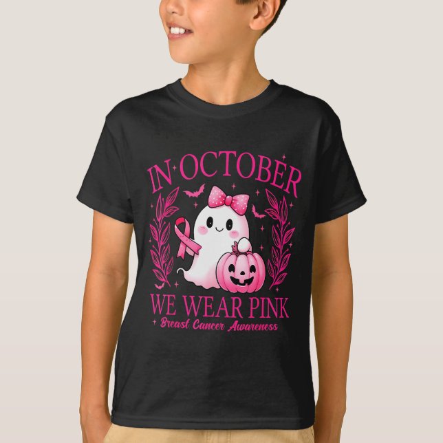 T-shirt In October We Wear Nk Breast Cancer Awareness  (Devant)