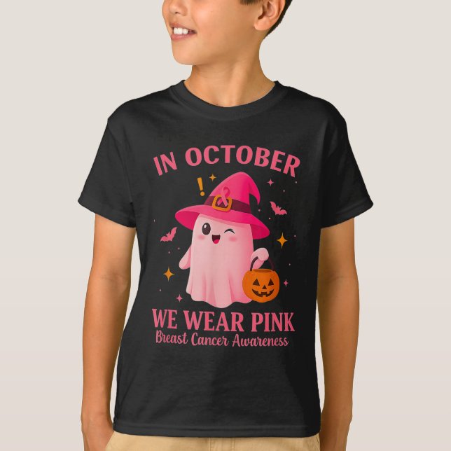 T-shirt In October We Wear Nk – Breast Cancer Awareness  (Devant)