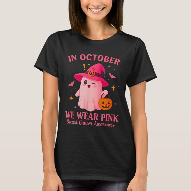 T-shirt In October We Wear Nk – Breast Cancer Awareness  (Devant)