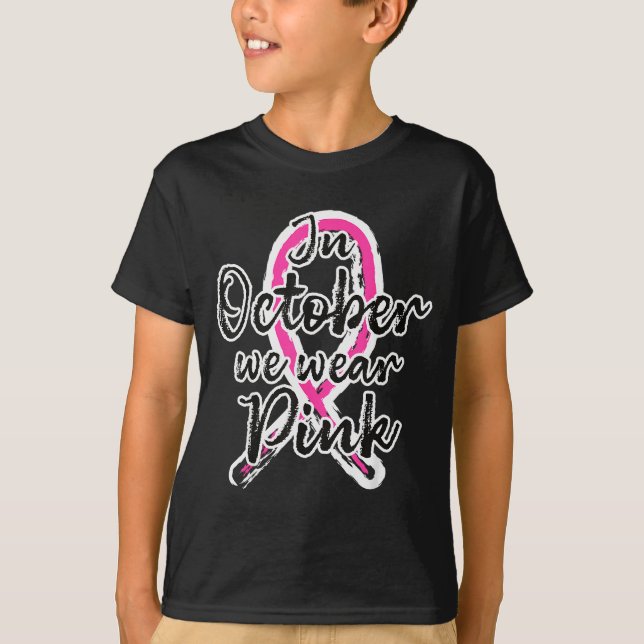 T-shirt In October We Wear Nk Out Breast Cancer Awareness  (Devant)