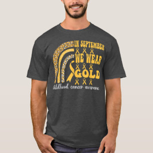 T-shirt In September We Wear Rainbow Childhood Cancer Awar