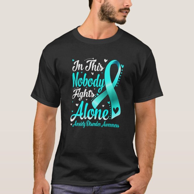 T-shirt In This Family Nobody Fight Alone Anxiety Disorder (Devant)