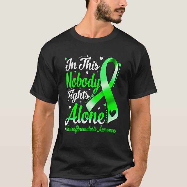 T-shirt In This Family Nobody Fight Alone Neurofibromatosi (Devant)