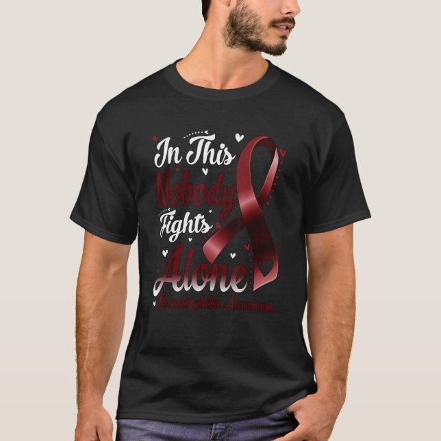T-shirt In This Family Nobody Fight Alone Thrombophilia Aw (Devant)