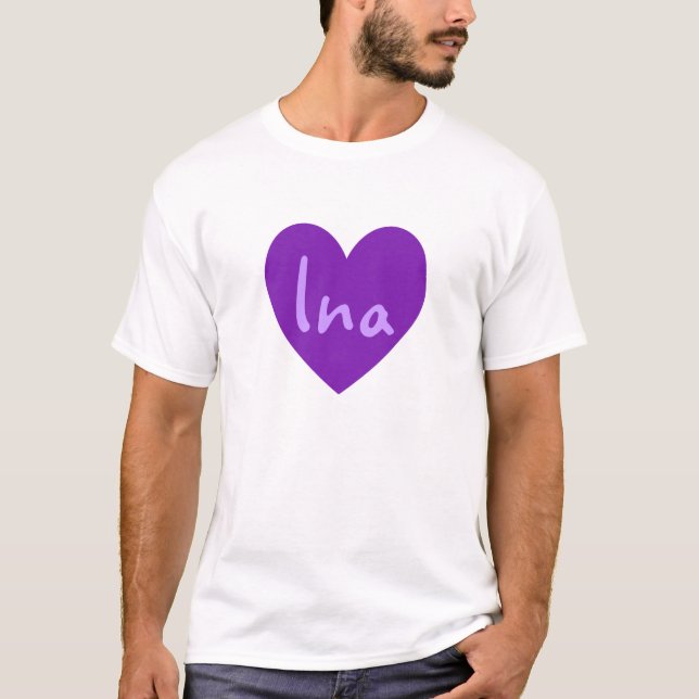 T-shirt Ina en violet (Devant)