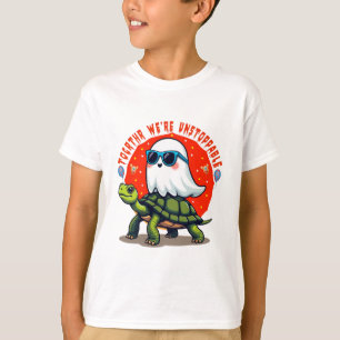 T-shirt Inarrêtable Fantôme et Tortue Aventure Design
