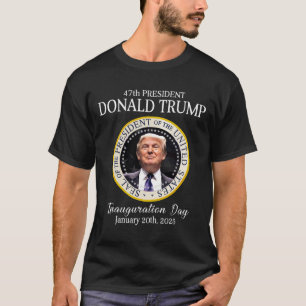 T-shirt Inauguration de Donald Trump 47e président 2025 Su