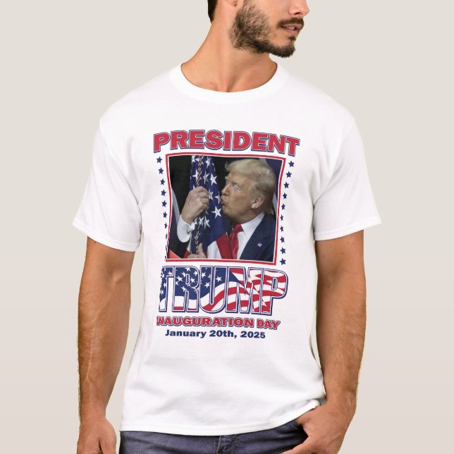 T-shirt Inauguration du président Trump (Devant)