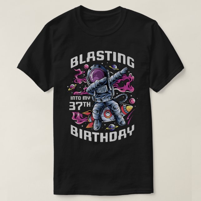T-shirt Inaugurer Mon 37e anniversaire, 37 ans Astron (Design devant)