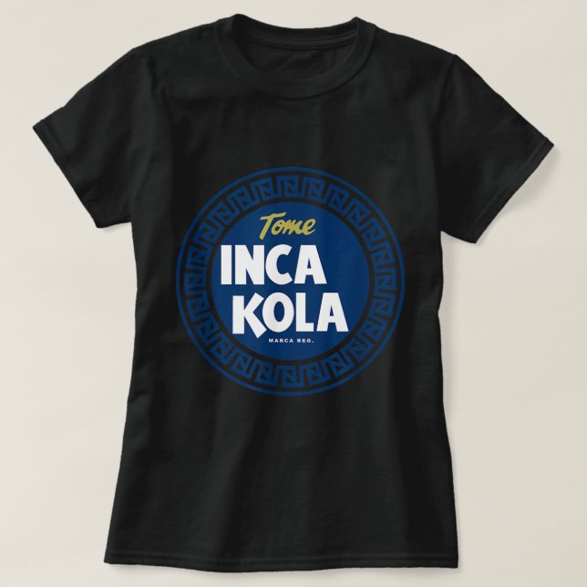T-shirt Inca Kola Pérou Golden Kola Bubblegum Cream Soda (Design devant)
