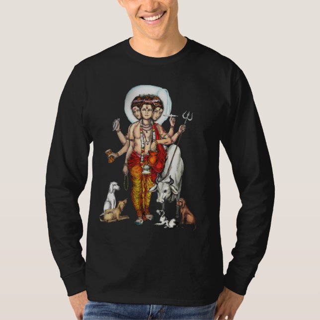 T-shirt Incantation de Dattatreya/Guru des hommes (Devant)
