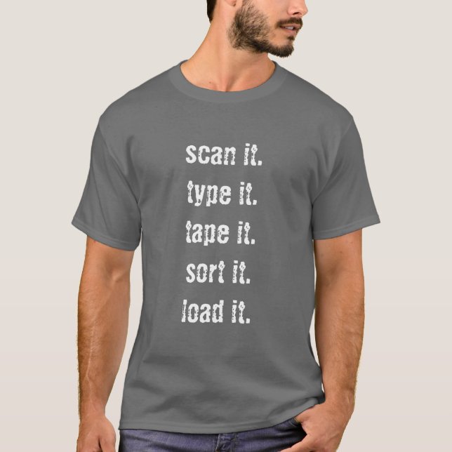 T-shirt Incantation de travail d'UPS (Devant)
