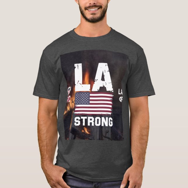 T-shirt incendie de los angeles (Devant)