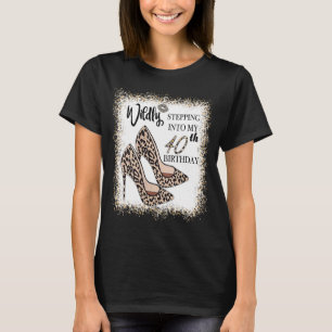 T-shirt Incendie sauvage dans mon talon léopard de 40e ann