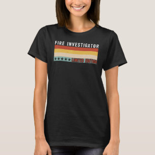 T-shirt Incendie Titre de l'emploi Profession Travailleur 