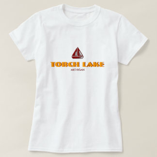 T-shirt INCENDIEZ LE LAC, MICHIGAN, bébé de dames - la