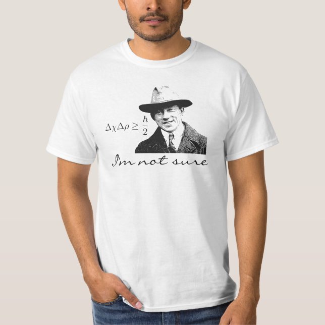 T-shirt Incertitude de Heisenberg (Devant)