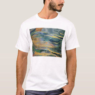 T-shirt Incidents de couleurs et des plaines (tempera et