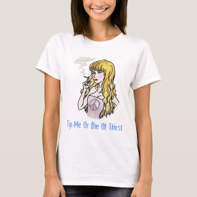 T-shirt Inclinez-moi Smok'n (le dessus de spaghetti) (Devant)