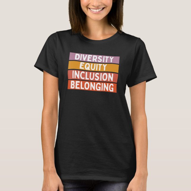 T-shirt Inclusion de l'équité en matière de diversité (Devant)