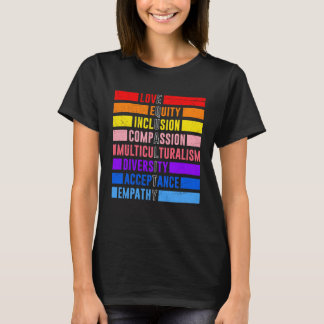 T-shirt Inclusion Égalité Kindness Acceptation Diversité