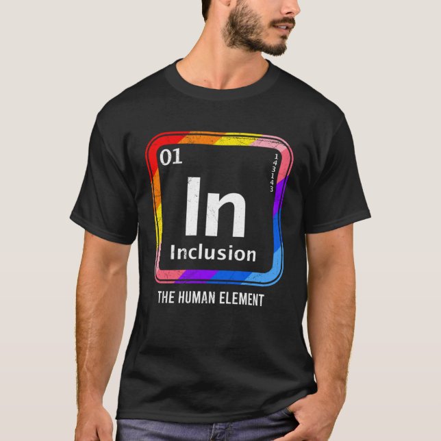 T-shirt Inclusion L'Élément Humain Solidarité Diversité (Devant)