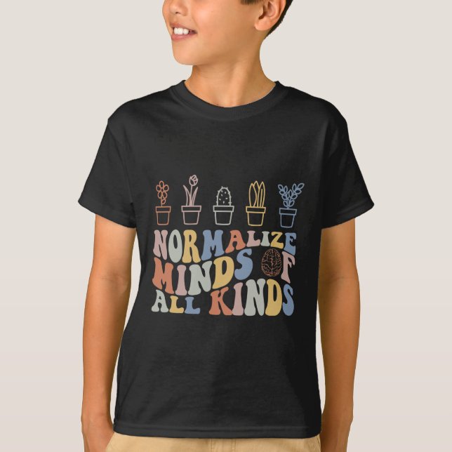 T-shirt Inclusion Normalise les Esprits De Toutes Sortes S (Devant)