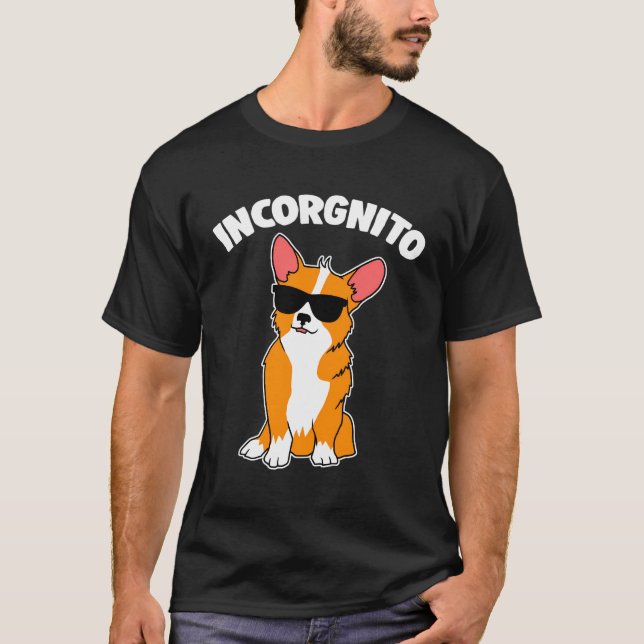 T-shirt Incognito Corgi (Devant)