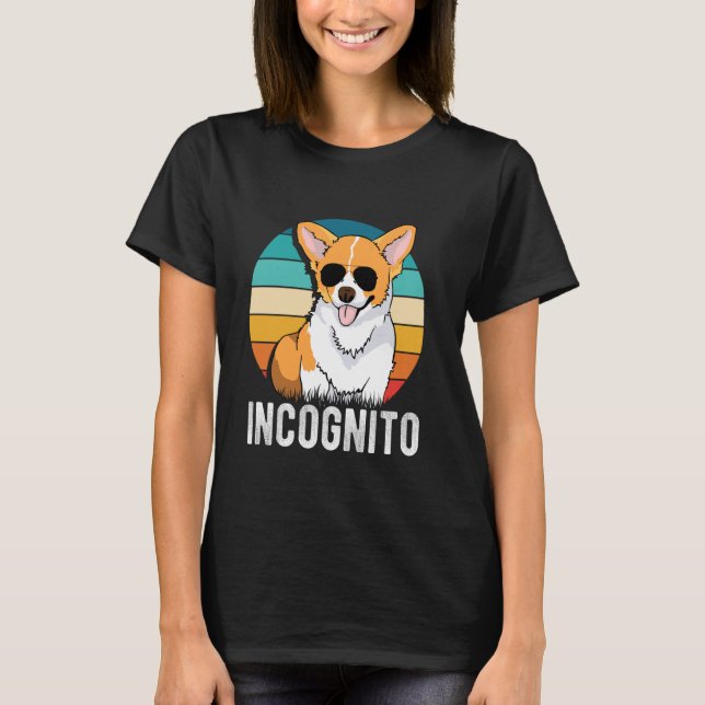T-shirt INCOGNITO Corgi Drôle (Devant)