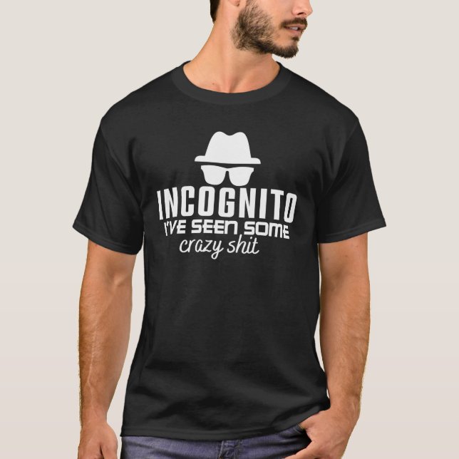 T-SHIRT INCOGNITO J'AI VU UN JEU DE CHAUSSURES CRAZY (Devant)