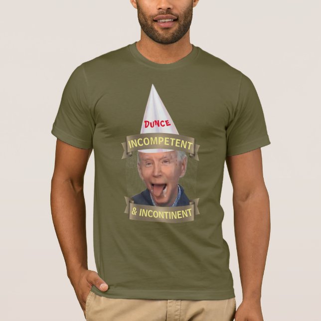 T-shirt incompétent et incontinent de Biden (Devant)