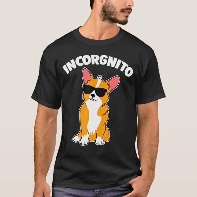 T-shirt Incorgnito Corgi (Devant)