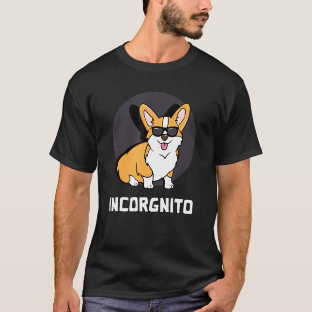 T-shirt Incorgnito Corgi (Devant)